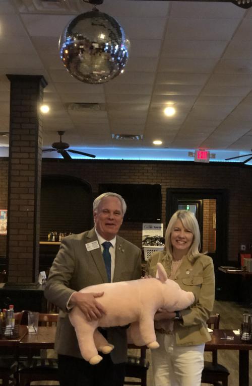 DG George and his pig.jpg